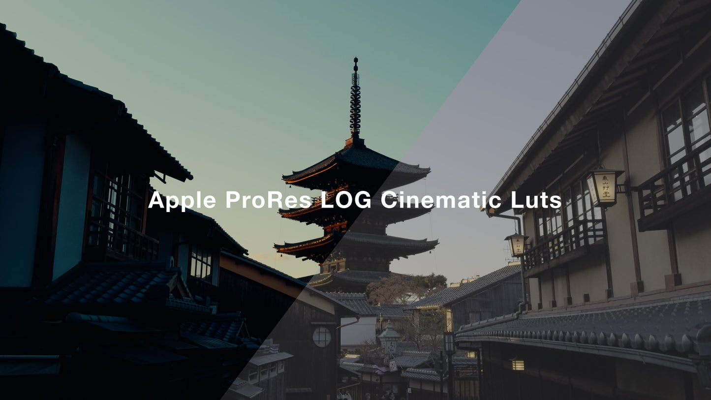 Apple ProRes LOG Cinematic Luts