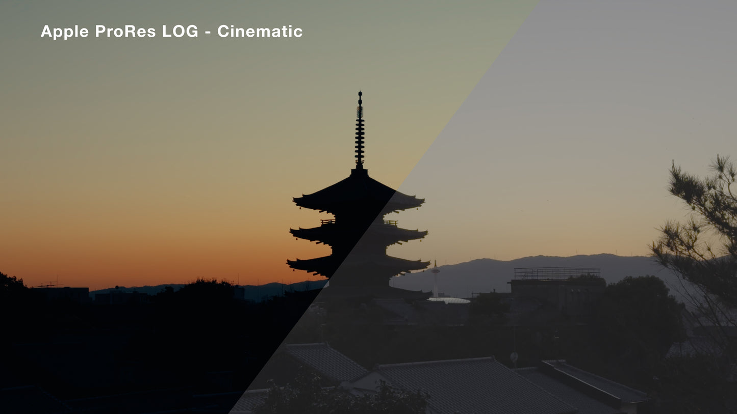 Apple ProRes LOG Cinematic Luts